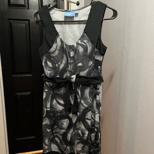 Simply Vera Vera Wang Black and Gray Dress
